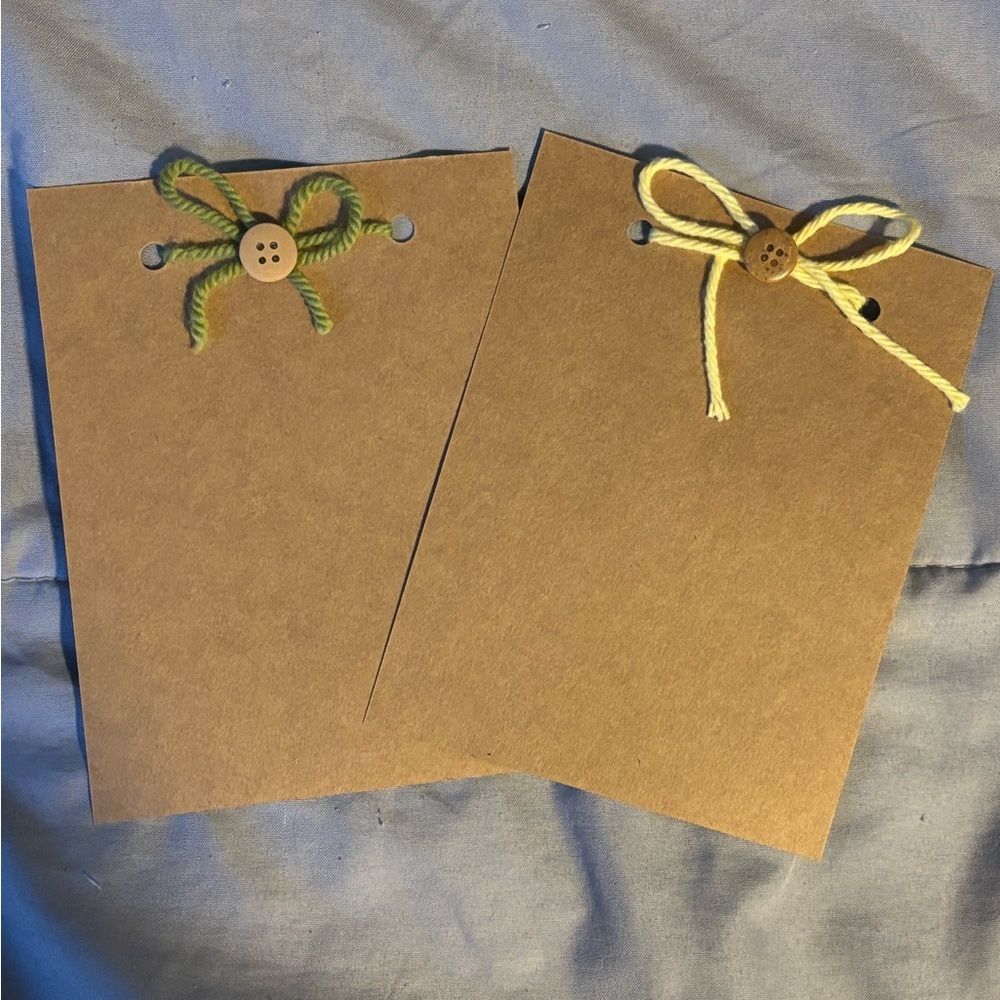 Blank Cards with Bows